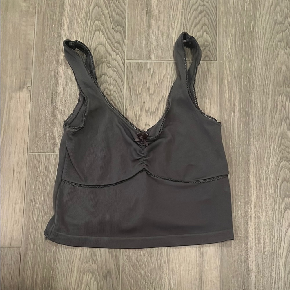 Suzette Collection Girls Grey Sleeveless Tank Top Size: XS/S